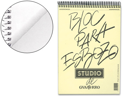 Bloc dibujo Canson Esbozo A3 espiral 10+15h microperforadas 90g/m²